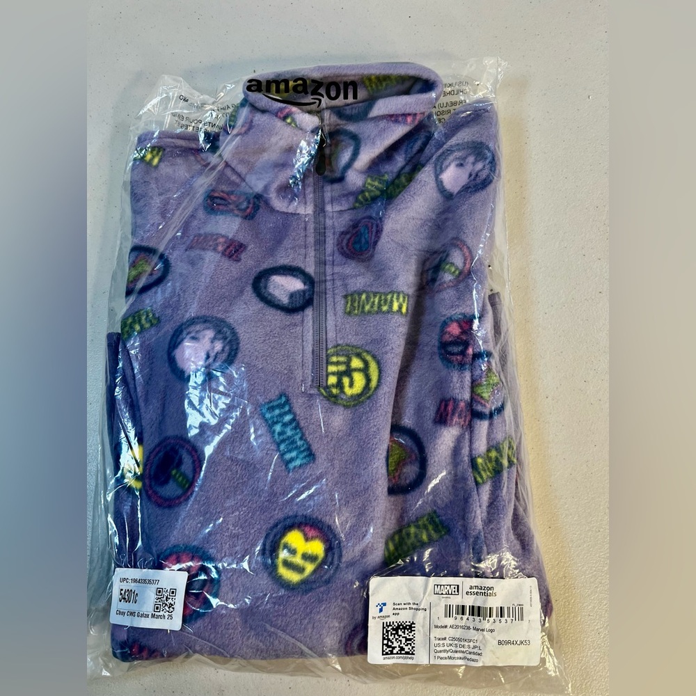 Disney | Marvel | Starwars Women's Polar Fleece Quarter-Zip Mock Jacket S, NWT - Picture 8 of 9